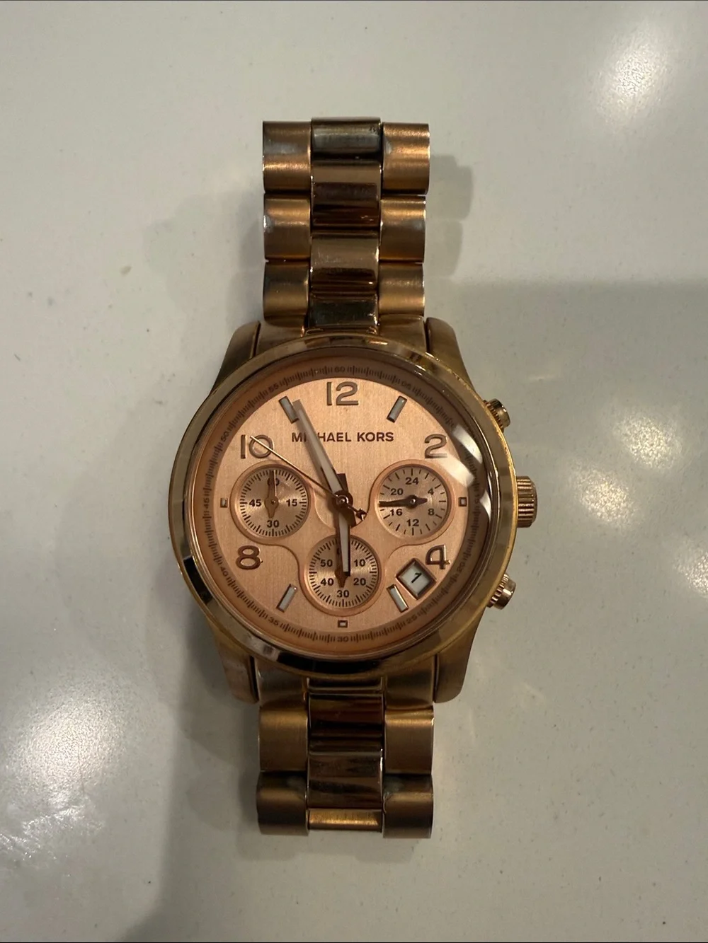 Michael Kors Rose Gold Chronograph Bracelet Watch